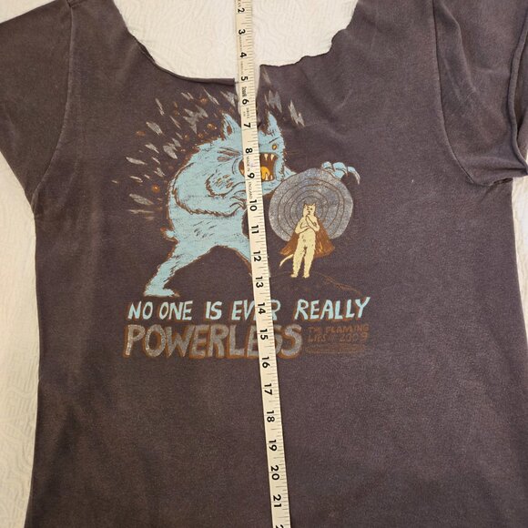 Deconstructed FLAMING LIPS POWERLESS 2009 CONCERT TOUR TEE - Picture 3 of 6